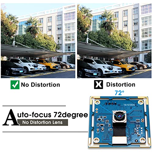 ELP 8mp USB Camera Autofocus 4K PC Camera Module for Computer and Raspberry Pi Mini UVC USB2.0 Webcam Board IMX179 Industrial Lightburn Camera Low ELP