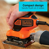 BLACK+DECKER 2.0 Amp Electric 1/4 Sheet Orbit Sander (BDEQS300) BLACK+DECKER