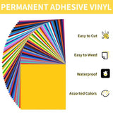 Huaxing Permanent Adhesive Vinyl Bundle - 90 Pack Vinyl Sheets (12”x12”, Glossy, Matte, Metallic) for Most Cutting Machines and Party Decoration, Huaxing