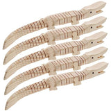 Vaguelly 5pcs DIY Wood Toy Painting Realistic Crocodile Plaything Small Crocodile Model Wood Crocodile Model Toy for Kids Students Handcraft Vaguelly