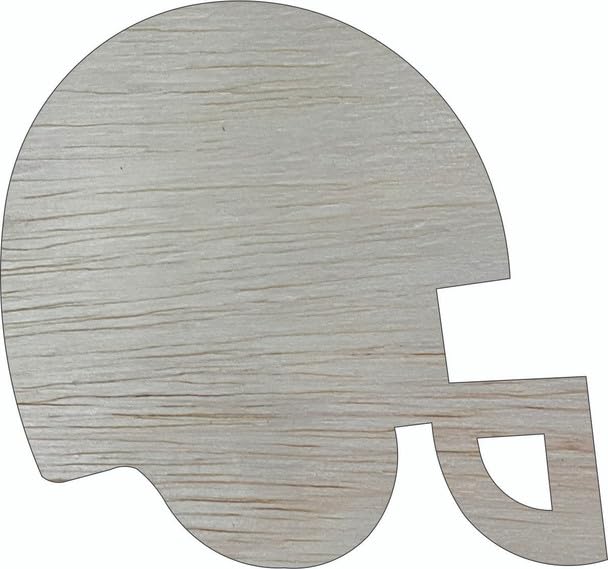 Wooden Football Helmet 14" Cutout, Unfinished Wood Blank NEXTCraft