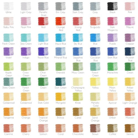 Zenacolor Professional Watercolor Pencils, Set of 72, Metal Box with Brush - Drawing Set for Coloring, Blending and Layering Books, Adult or Kids Zenacolor