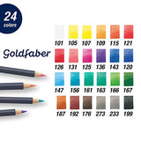 Faber-Castell Goldfaber Color Pencils Tin Set, 24ct. Faber-Castell