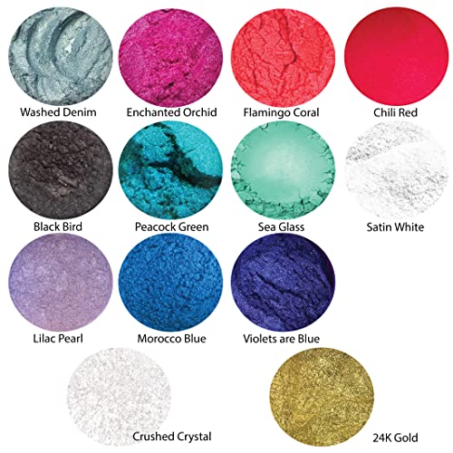 24K Metallic Mica Powder Pigment (56g) Multipurpose DIY Arts and Crafts, Cosmetic Grade, Soap,Resin Epoxy,Paint, Slime, Mold Making, Candle Making, unicone art