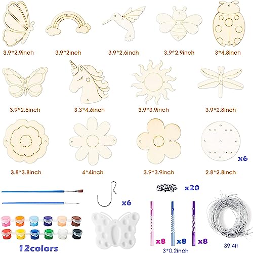 BeYumi DIY Wind Chime Kit for Kids - Create Your Own Wooden Musical Chimes BeYumi