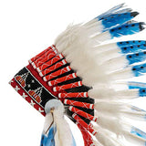 Novum Crafts Feather Headdress | Native American Indian Inspired | Blue Tips Novum Crafts