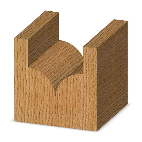 Whiteside Router Bits 1572 Point Cutting Round Over Bit with 1/4-Inch Radius, 1/2-Inch Cutting Diameter and 1/2-Inch Cutting Length - WoodArtSupply