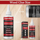 Yeardera Wood Glue, Professional Furniture Repair Glue, Clear Carpenter Glue, Strong Wood Glue for Crafts, Furniture, Wood Floor and Wood Products Yeardera