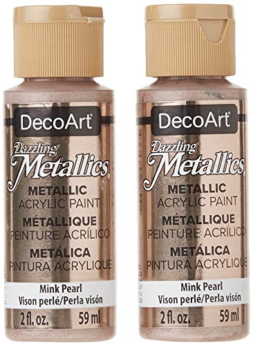 Dazzling Metallics Acrylic Paint 2oz-Mink Pearl - WoodArtSupply