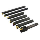 ASZLBYM 21PCS 1/2"/12mm Shank Indexable Carbide Lathe Turning Insert Tool Holder Bit Set for Turning Grooving Threading Boring with Indexable Carbide ASZLBYM