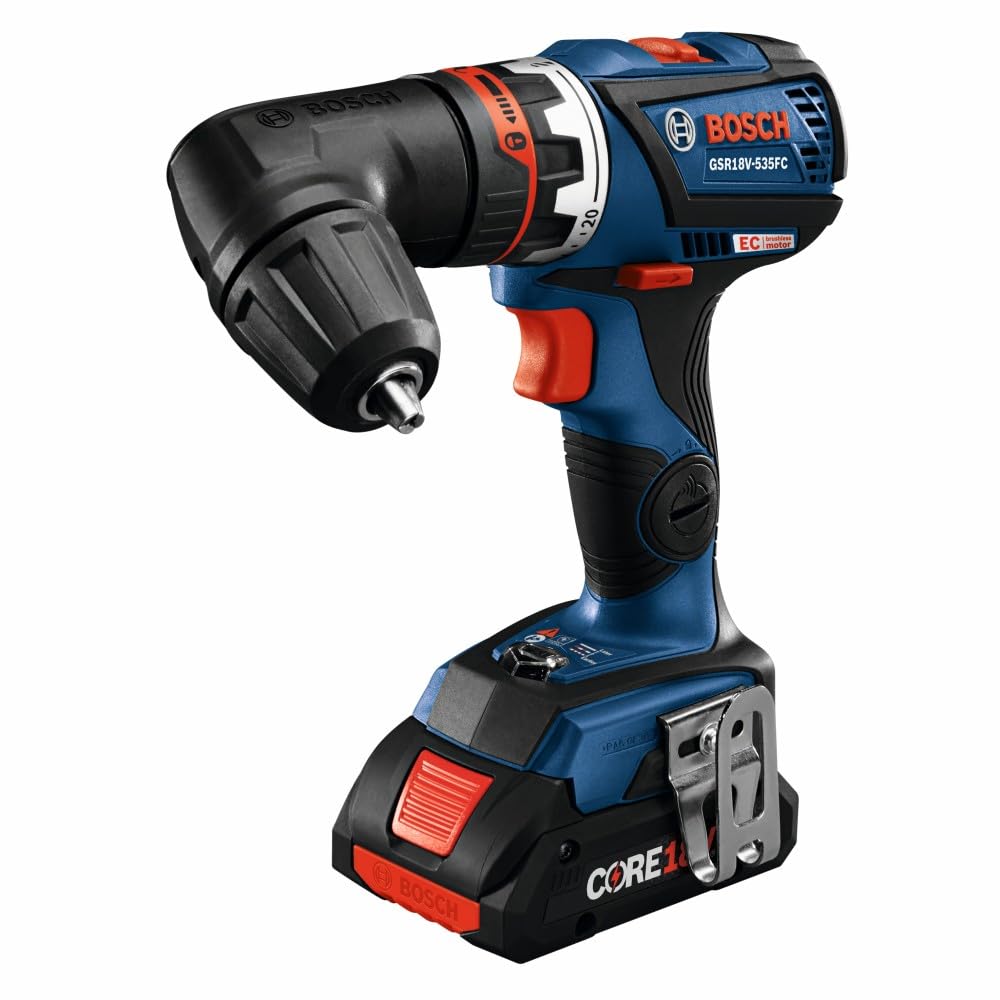 BOSCH GSR18V-535FCB15 18V Drill/Driver with 5-In-1 Flexiclick® System and (1) CORE18V® 4 Ah Advanced Power Battery