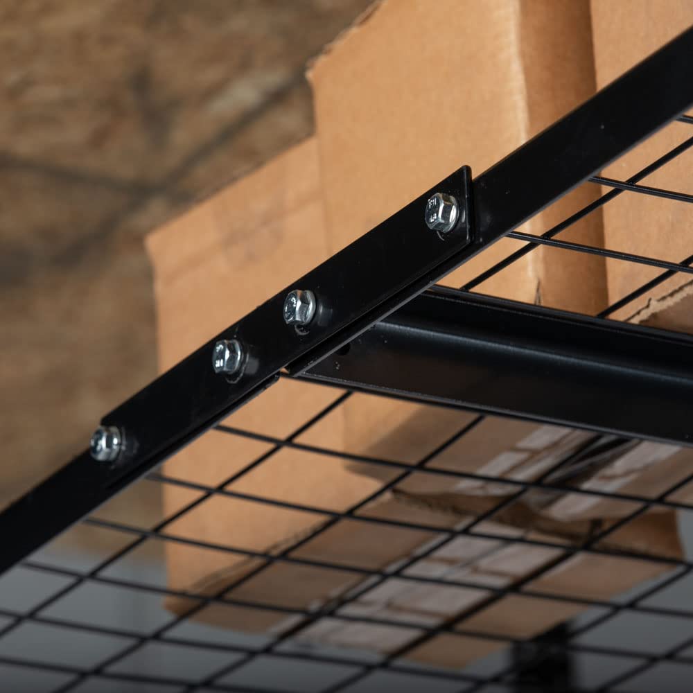 Titan Attachments Overhead Storage Rack 4' x 4' Adjustable Height 20" - 41" - WoodArtSupply