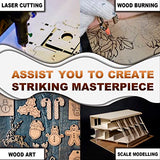 AIKS Basswood Sheets 8.8 x 8.8 x 1/16 Inch Unfinished Balsa Wood Sheets for Cricut Maker, Laser Cutting, Wood Burning, Architectural Models, AIKS