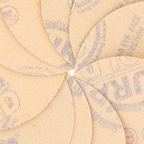 Dura-Gold - Premium - Variety Pack (40,60,80,120,220,320,400,600,800,1000) - 3" Gold Hook & Loop Sanding Discs for DA Sanders - Box of 50 Sandpaper - WoodArtSupply