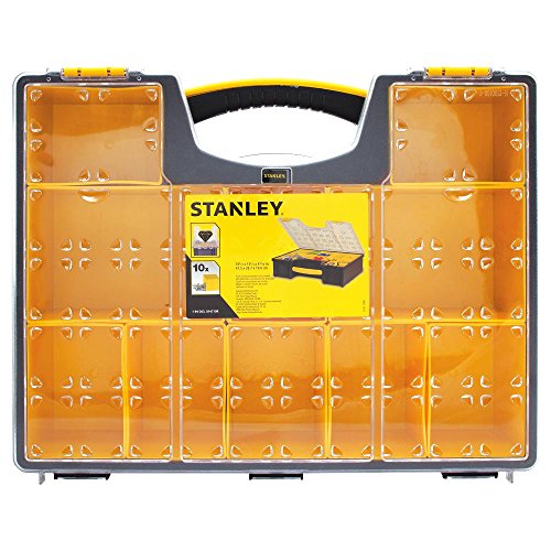 Stanley 10 Removable Bin Compartment Deep Professional Organizer - WoodArtSupply