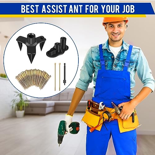 Floor Repair Kit, Floor Fix Screws Kit for Most Wood Floors, Eliminate Noise Under Floors, Contains 5 Tools and 50 Screws MARKETTY