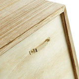 Ikee Design Wall Mounted Collectible Display Shelves Case Shadow Box with a Lock and Key and Tempered Glass Top for Displaying Your Valuable and Ikee Design