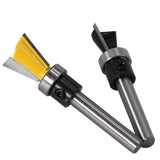 Yakamoz 2Pcs 1/4 Inch Shank Dovetail Joint Router Bits with Bearing Guide Dovetail Jig Bit for Furniture Building Cabinet Making Woodworking Cutter YAKAMOZ