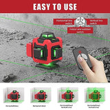 Laser Level,WEIDDW 4D 16 Lines Laser Level 360 Self Leveling Tool for Construction and Picture Handing,High Precision and Easy to Use WEIDDW