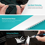 LitKiwi Model Craft Hand Saw Kit(with 14PCS Saw Blades),Modeling Knife Hacksaw Tool,DIY Mini Razor Saw Kit for Handcrafted, DIY models and Other Fine LitKiwi