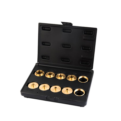 O'SKOOL 10 pcs Brass Router Template Bushing Guides Sets Fit Any Router Sub-base of the Porter Cable style O'SKOOL