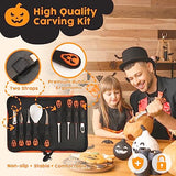 Halloween Pumpkin Carving Kit Tools - 9 PCS Premium Stainless Steel Pumkin Knive Set Heavy Duty Carving Tools for Halloween Decorations, TAVOLOZZA Tavolozza Fine Arts