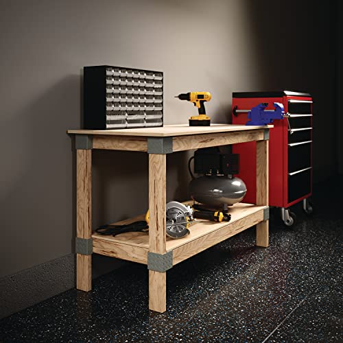 Heavyweight 2' x 4' Do-It-Yourself Workbench Kit,Gray Knape & Vogt