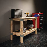 Heavyweight 2' x 4' Do-It-Yourself Workbench Kit,Gray Knape & Vogt