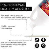 Acrylic Paint White Color (128 oz/1 Gallon), Titanium White With Rich Pigment Non Toxic Paint for Kids Students Artists Painters HissiCo