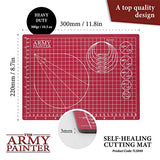 The Army Painter Self Healing Cutting Mat - Self Healing Craft Cutting Mat, A4 Size - Double Sided PVC Non-Slip Hobby Mat - 3-Ply Gridded Miniature The Army Painter