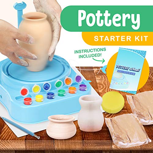 Pottery Wheel for Kids - Complete Pottery Kit for Beginners with