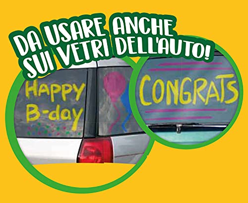 Crayola Window Markers (8 Count), Washable Window Markers for Kids, Works On Glass Surfaces, Fun Gifts for Kids Crayola