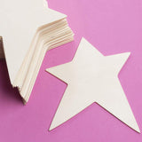 Factory Direct Craft Pack of 24 Unfinished Wooden Folk Star Cutouts - Blank Wood Star Shapes DIY Christmas Holiday, 4th of July, or Everyday Craft Factory Direct Craft