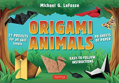 Origami Animals Kit: Make Colorful and Easy Origami Animals: Kit Includes Origami Book, 98 Papers and 21 Original Projects Tuttle Publishing