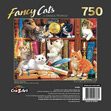 Cra-Z-Art Fancy Cats 750 Piece Jigsaw Puzzle - Library Mischief Cra-Z-Art