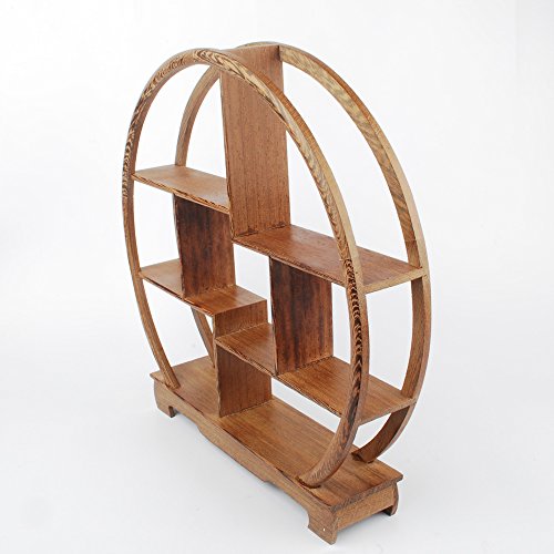 NWFashion Chinese Wooden Rosewood Display Stand Decoration 11" Curio Cabinets Shelf (4) NWFashion