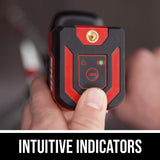 SKIL 50ft. Red Self-Leveling Cross Line Laser Level with Horizontal and Vertical Lines, Rechargeable Lithium Battery with USB Charging Port, Clamp & Skil