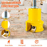 VEVOR Tenon Cutter, 1.5" / 38 mm Diameter, Premium Aluminum & Steel Log Furniture Cutter, with Dual Curved Blades & Button Screws Home Master Kit, VEVOR