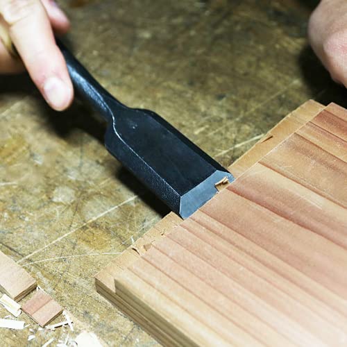 KAKURI Japanese Wood Chisel for Woodworking 3/4" (18mm), Made in JAPAN, Japanese Chisel Oire Nomi, Razor Sharp Japanese High Carbon Steel Blade, KAKURI