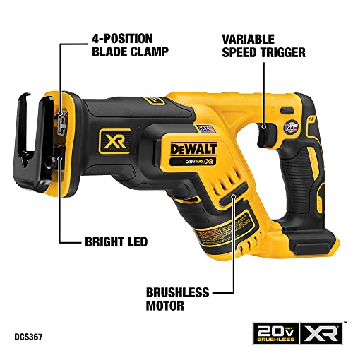 DEWALT 20V MAX* XR Cordless Drill Combo Kit, Brushless, 5.0-Ah, 2-Tool (DCK294P2) - WoodArtSupply