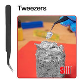 Sili 7 Piece Epoxy/Resin Complete Mixing Kit Featuring The Red Silicone Mat for Jewelry Making • Woodworking • Pen Blank Mixing and General Epoxy Sili