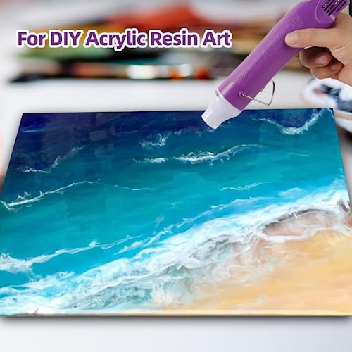 Bubble Removing Tool for Epoxy Resin and Acrylic Art, DIY Glitter Tumblers, Specially-Designed Heat Gun for Making Acrylic Resin Travel Mugs Tumblers - WoodArtSupply