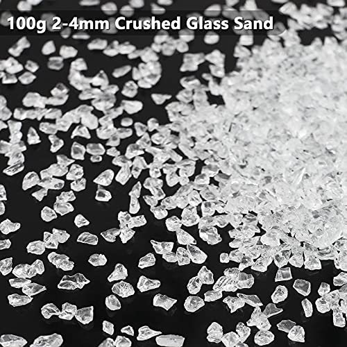 Irregular Crushed Glass Chips Sprinkles, 100g Metallic Chunky Glitter Stones for Nail Art, Resin Mold Filler, DIY Crafts, Vase Filler, Jewelry Making - WoodArtSupply