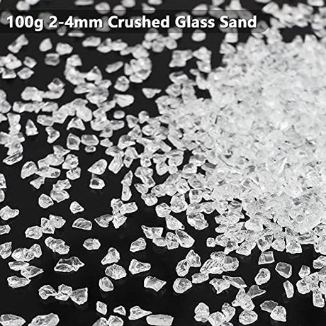 Irregular Crushed Glass Chips Sprinkles, 100g Metallic Chunky Glitter Stones for Nail Art, Resin Mold Filler, DIY Crafts, Vase Filler, Jewelry Making BONNY BOXX