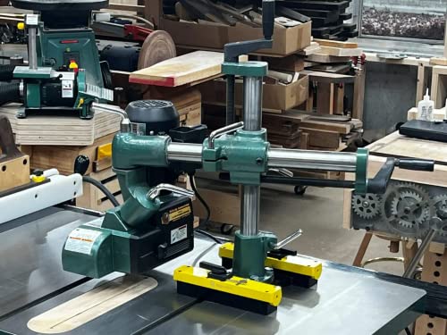 Magswitch Power Feeder Mount - Low Profile Mount for use on cast Iron tablesaw Tables - Powerful, switchable Magnets with Optional 4 Magnet mounting Magswitch