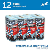 Scott® Shop Towels Original (75147), Blue, (55 Towels/Roll, 12 Rolls/Case, 660 Towels/Case) SCOTT SHOP ORIGINAL