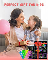 OSLINE Arts and Crafts for Kids Ages 3-5-10 Girls Boys,Rainbow Scratch Paper Art Notebooks,Art Supplies Kit for Kids Gifts，Kids Party Favor Toys for OSLINE