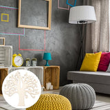 BESPORTBLE 10pcs Family Tree Wood Cutouts, Blank Wooden Tree Embellishments, Unfinished Wooden Tree Shape Tree Cutout for Home Family Tree Weddings BESPORTBLE