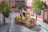 UGEARS Classic Model Car Kit - 3D Puzzles for Adults and Kids with Folding Roof and Functional 4 Cylinder Engine - Model Car Kits for Adults 3D UGEARS