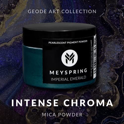 MEYSPRING Imperial Emerald - Intense Green Mica Powder for Epoxy Resin - Pigment Powder for Resin Art, Casting Resin and UV Resin - Green Resin Dye - - WoodArtSupply